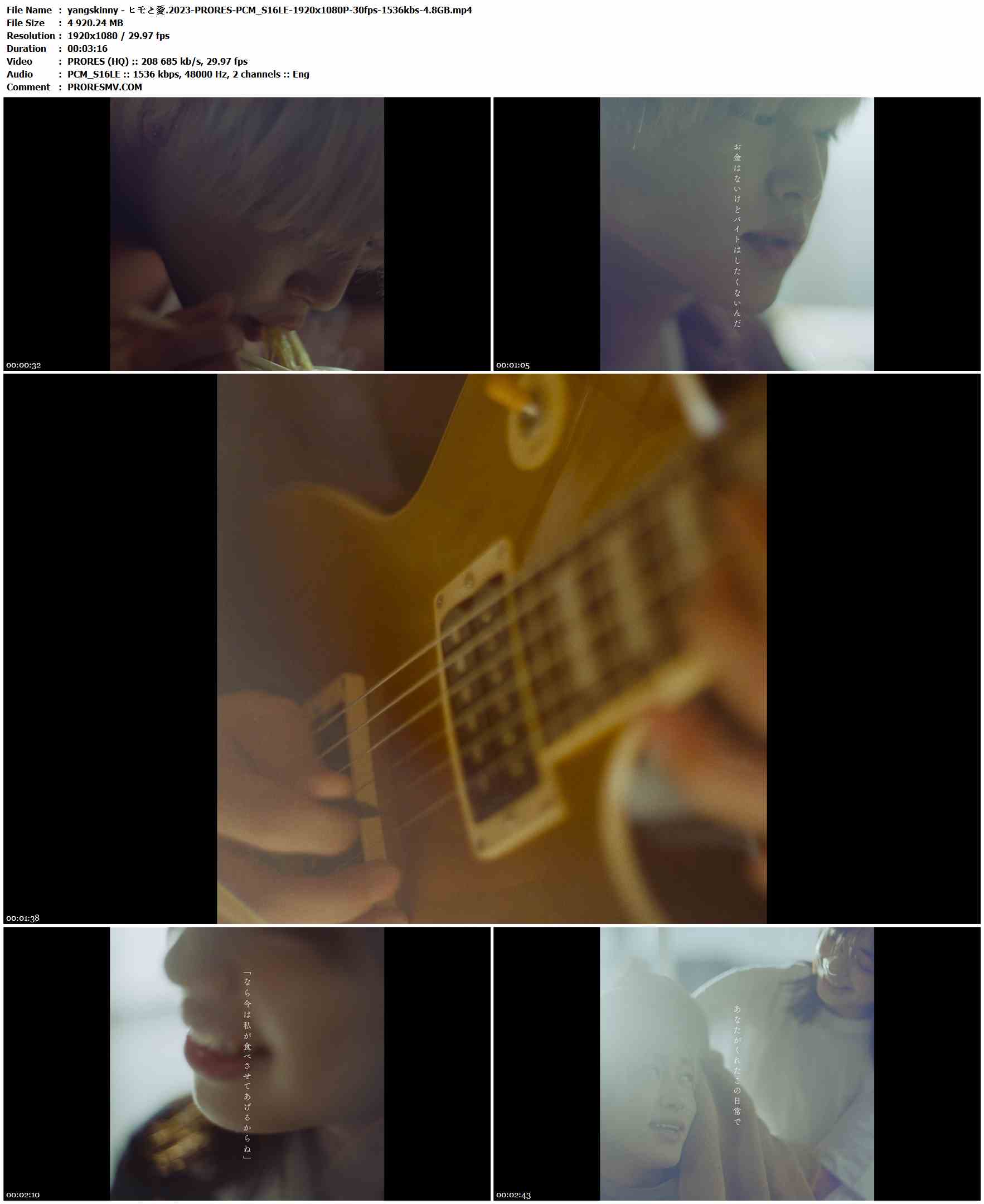 yangskinny - ヒモと愛.2023-PRORES-PCM_S16LE-1920x1080P-30fps-1536kbs-4.8GB官方MV_高清MV